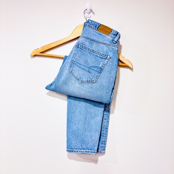 AMERICAN EAGLE Light blue cropped jeans - Picture 9 of 10